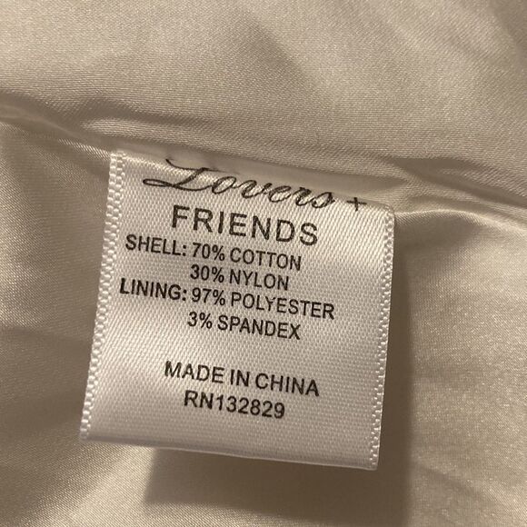 LOVERS + Friends x Revolve Charleston Dress in Ivory Palm Lace Sequins Size XS - Picture 13 of 13